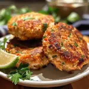 Delicious easy salmon patties made from canned salmon