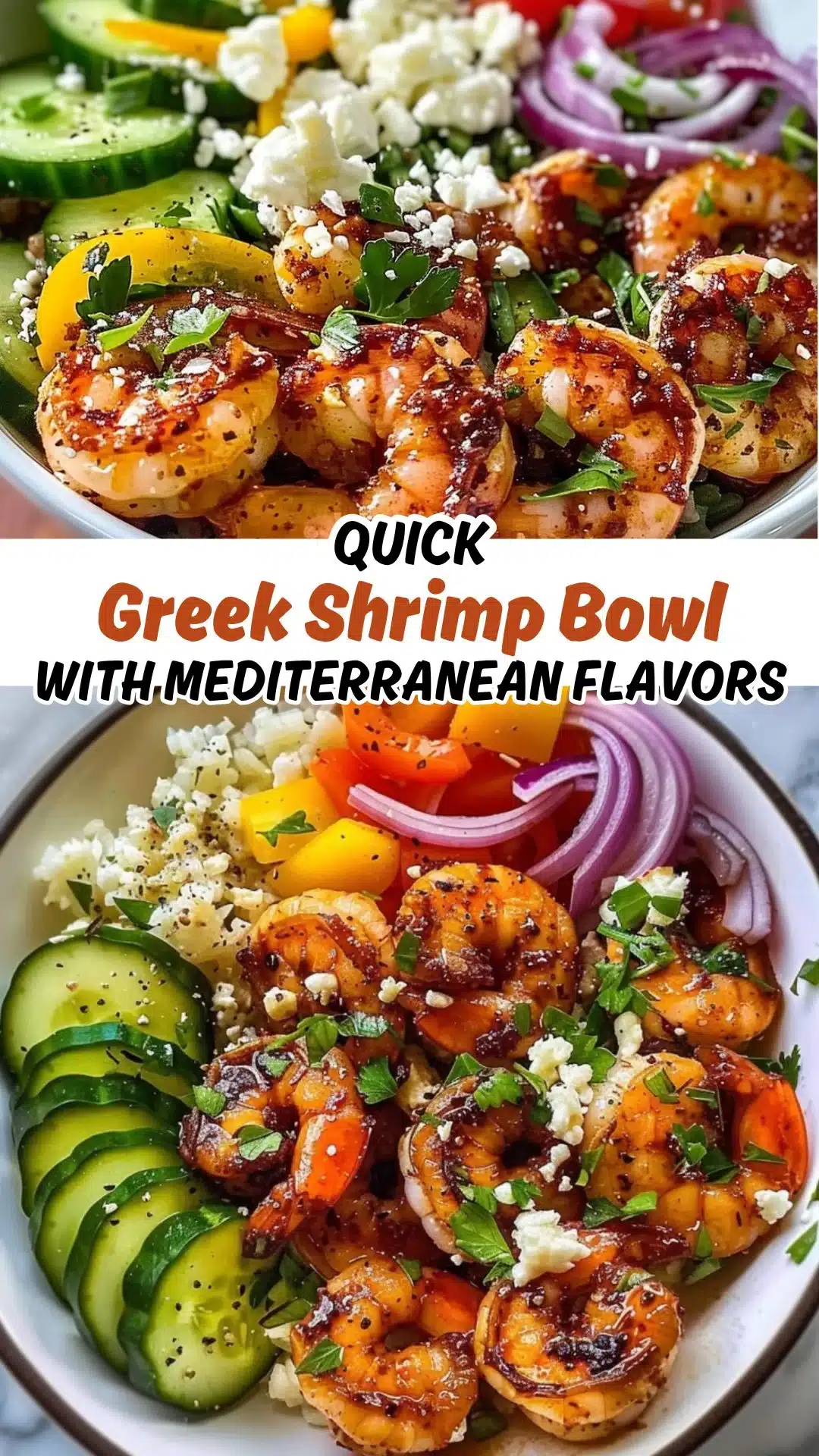 Greek Shrimp Mediterranean Bowl