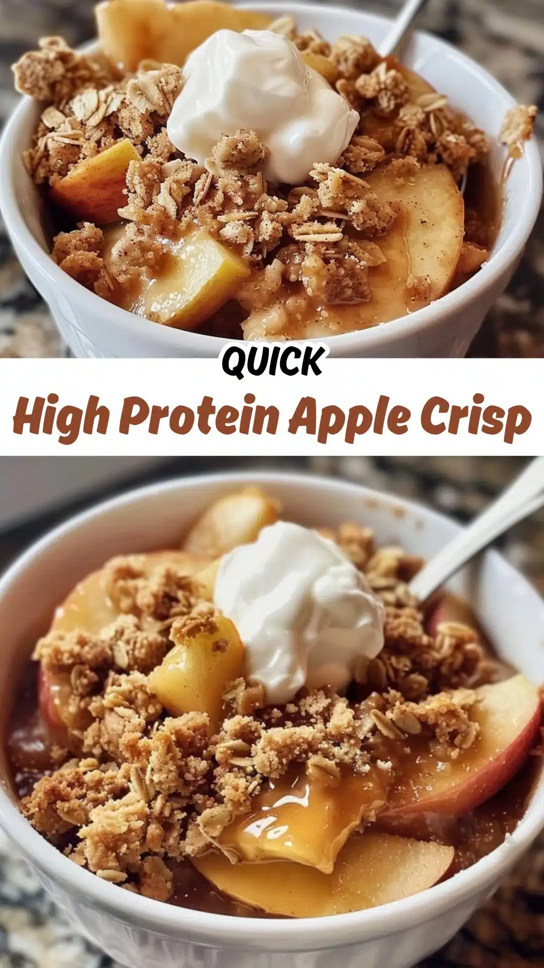 Healthy High Protein Apple Crisp for Guilt-Free Indulgence