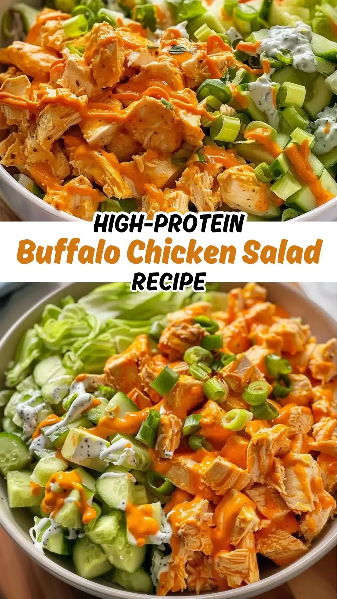 High Protein Buffalo Chicken Salad