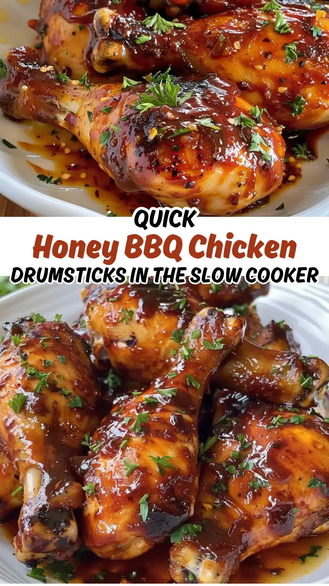 Slow Cooker Honey BBQ Chicken Drumsticks