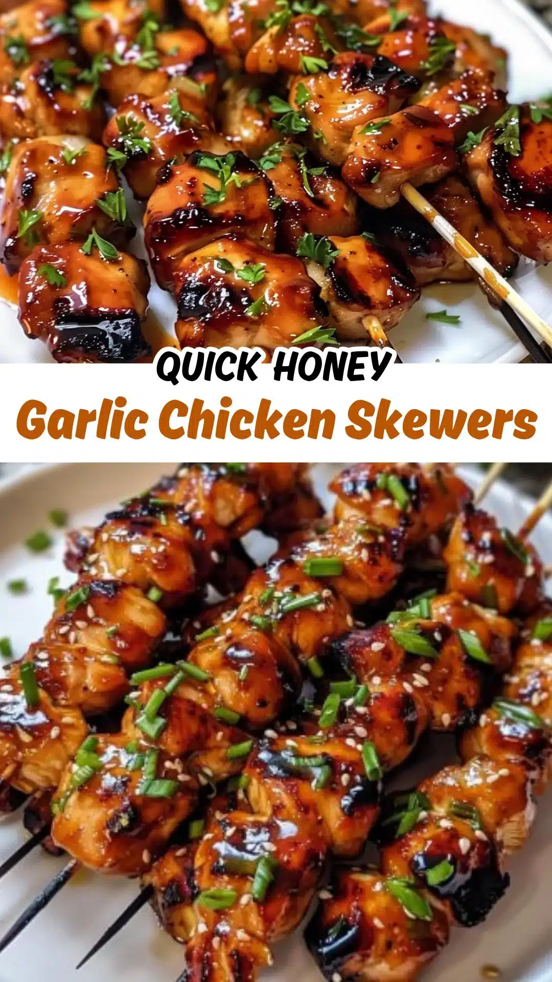 Honey Garlic Chicken Skewers recipe