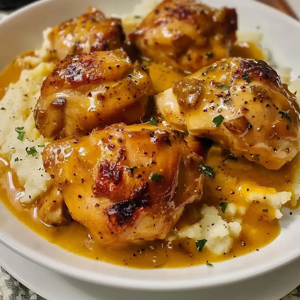Slow Cooker Honey Mustard Chicken recipe with tender chicken and a sweet sauce
