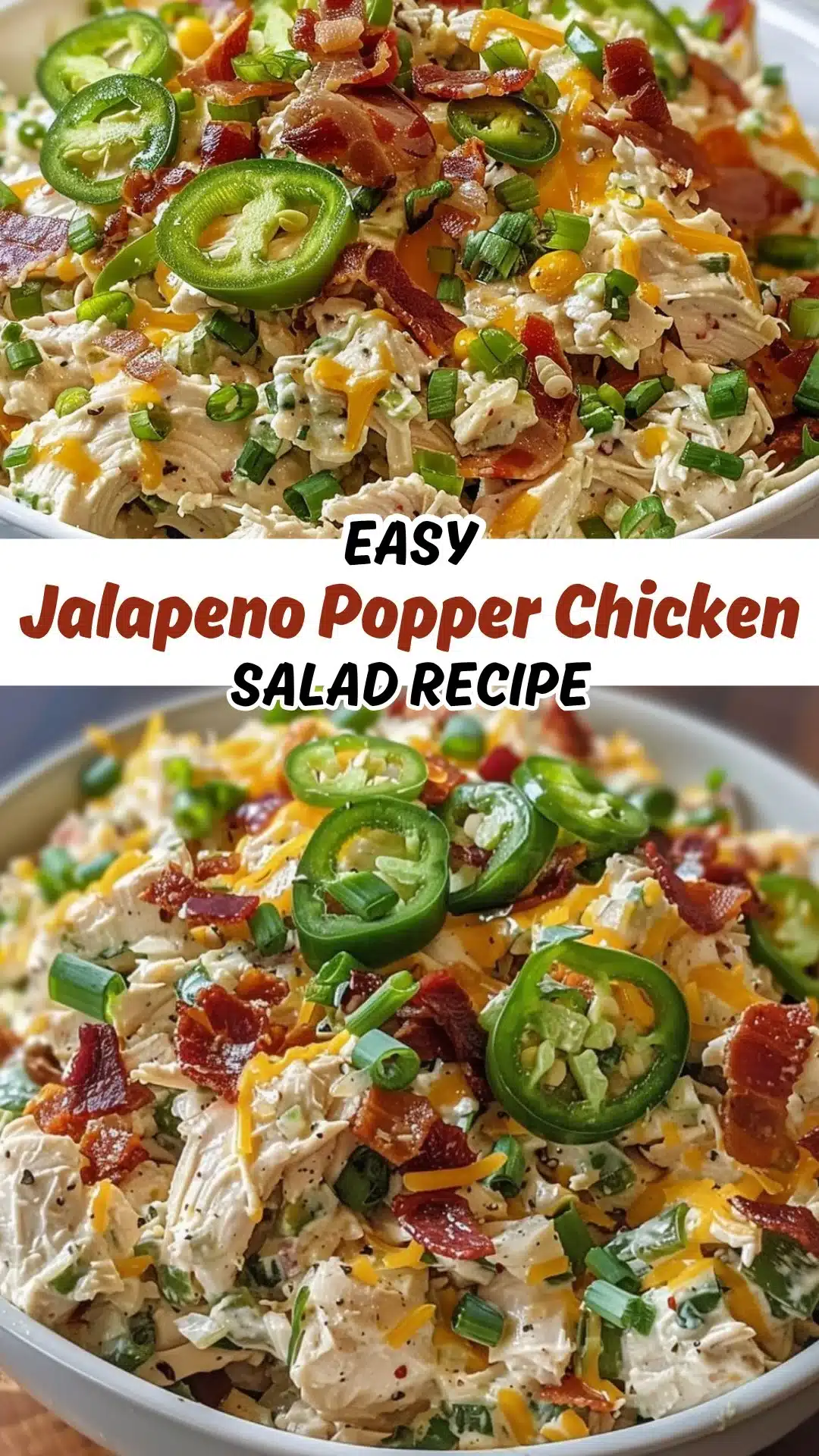 The Ultimate Jalapeno Popper Chicken Salad