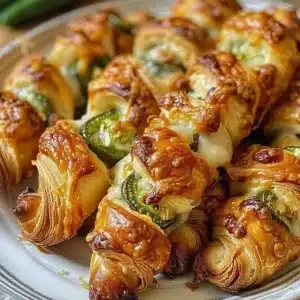 Deliciously spicy Jalapeño Twists served as an appetizer.
