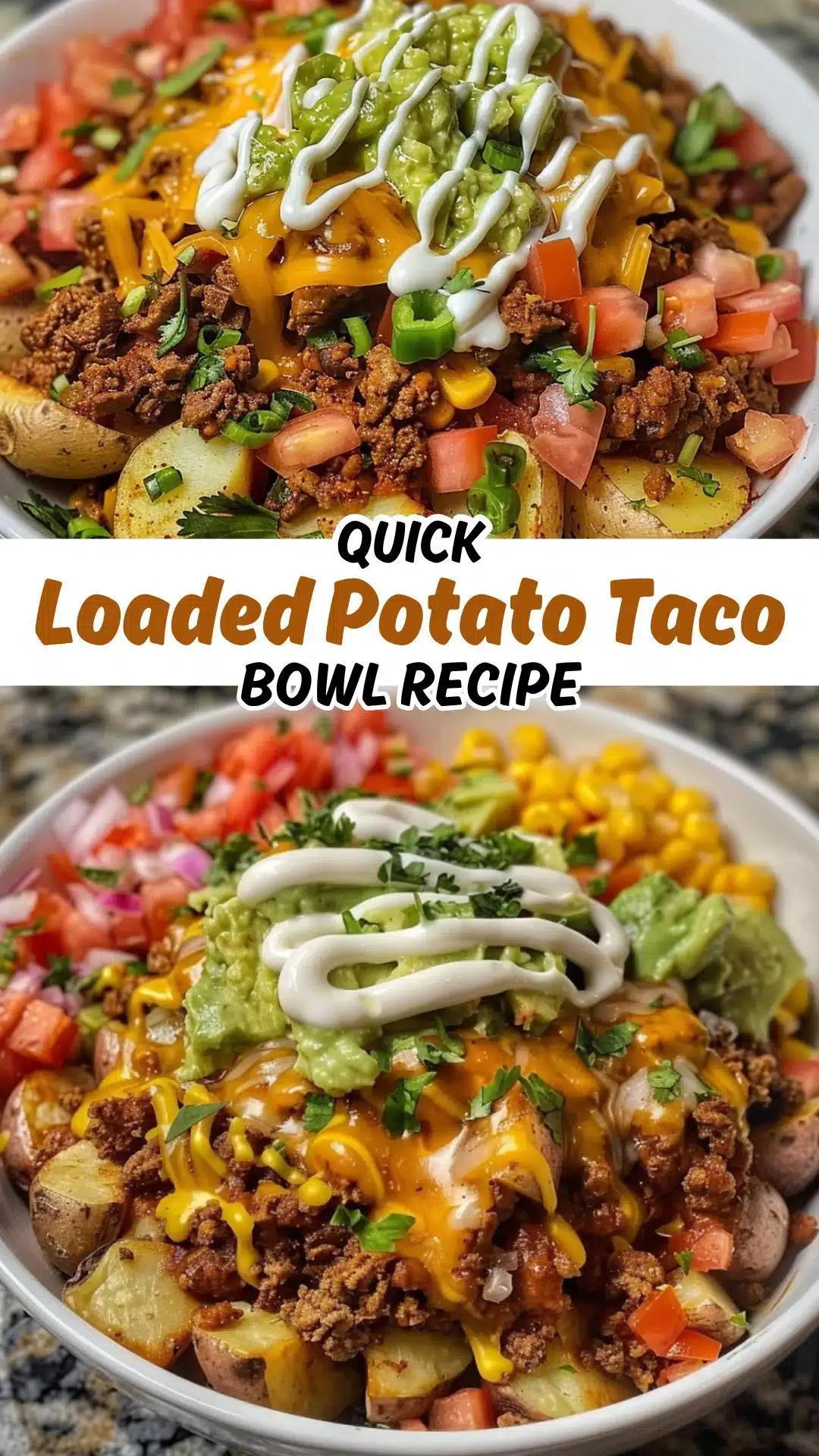 Loaded Potato Taco Bowl Recipe 2 Loaded Potato Taco Bowl