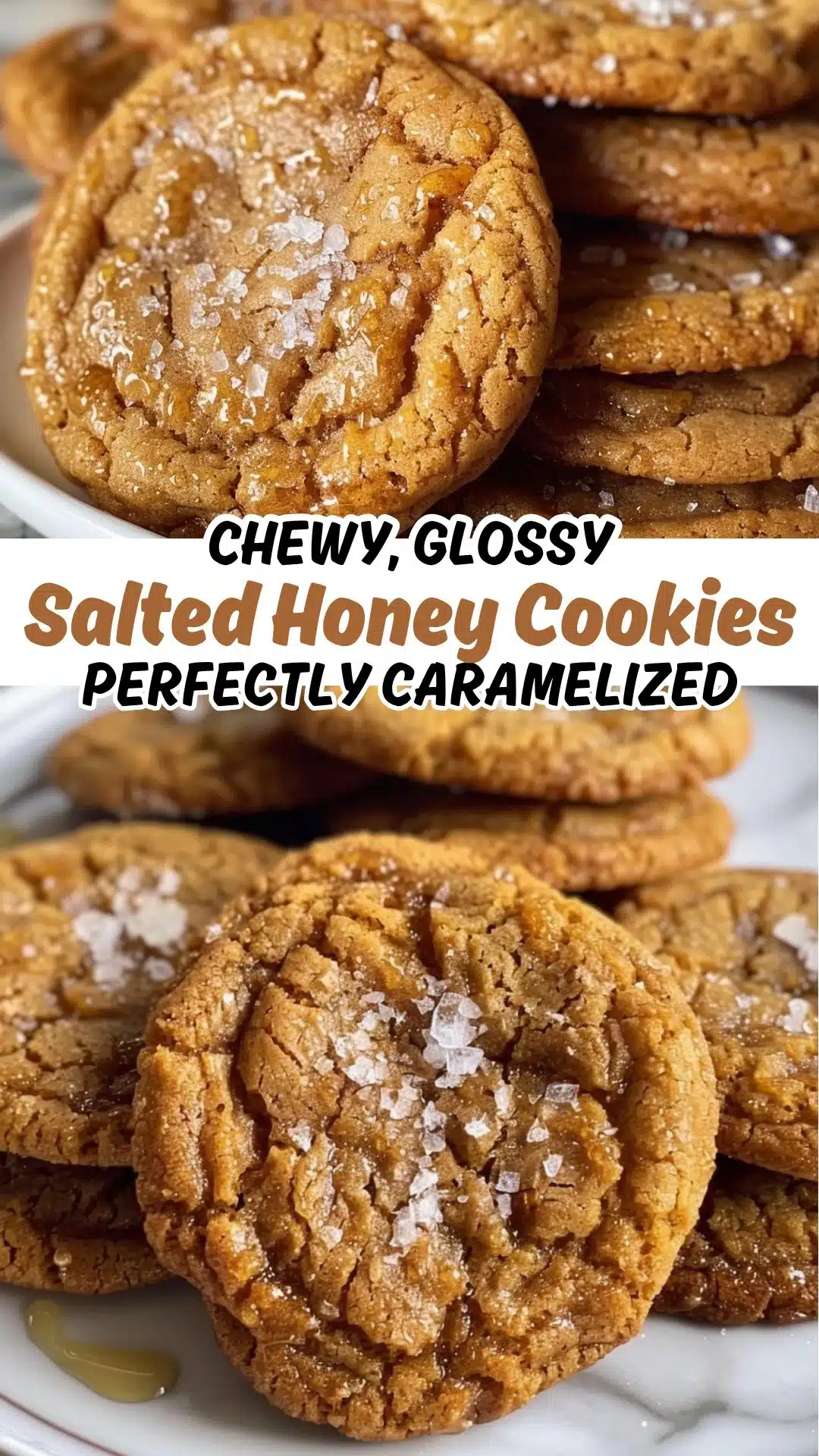 Salted Honey Cookies: Chewy, Glossy, and Perfectly Caramelized