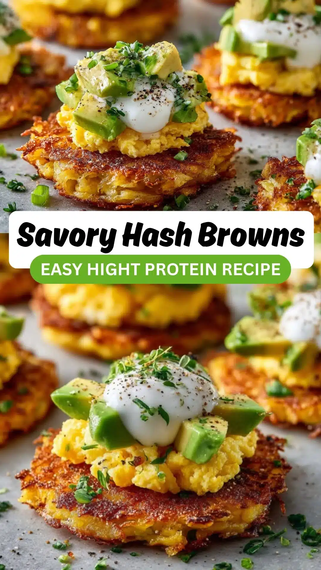 Loaded Hash Browns with Scrambled Eggs