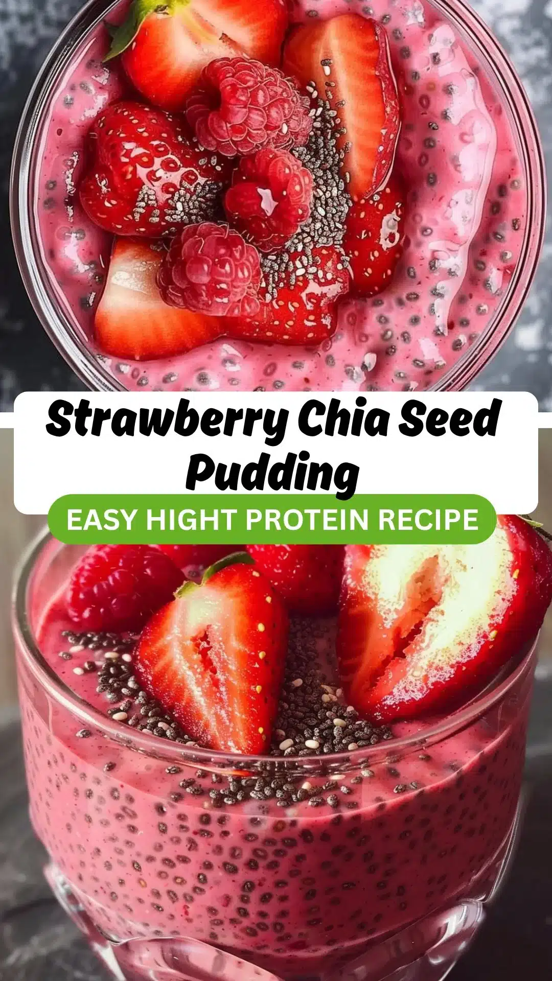 Strawberry Chia Seed Pudding