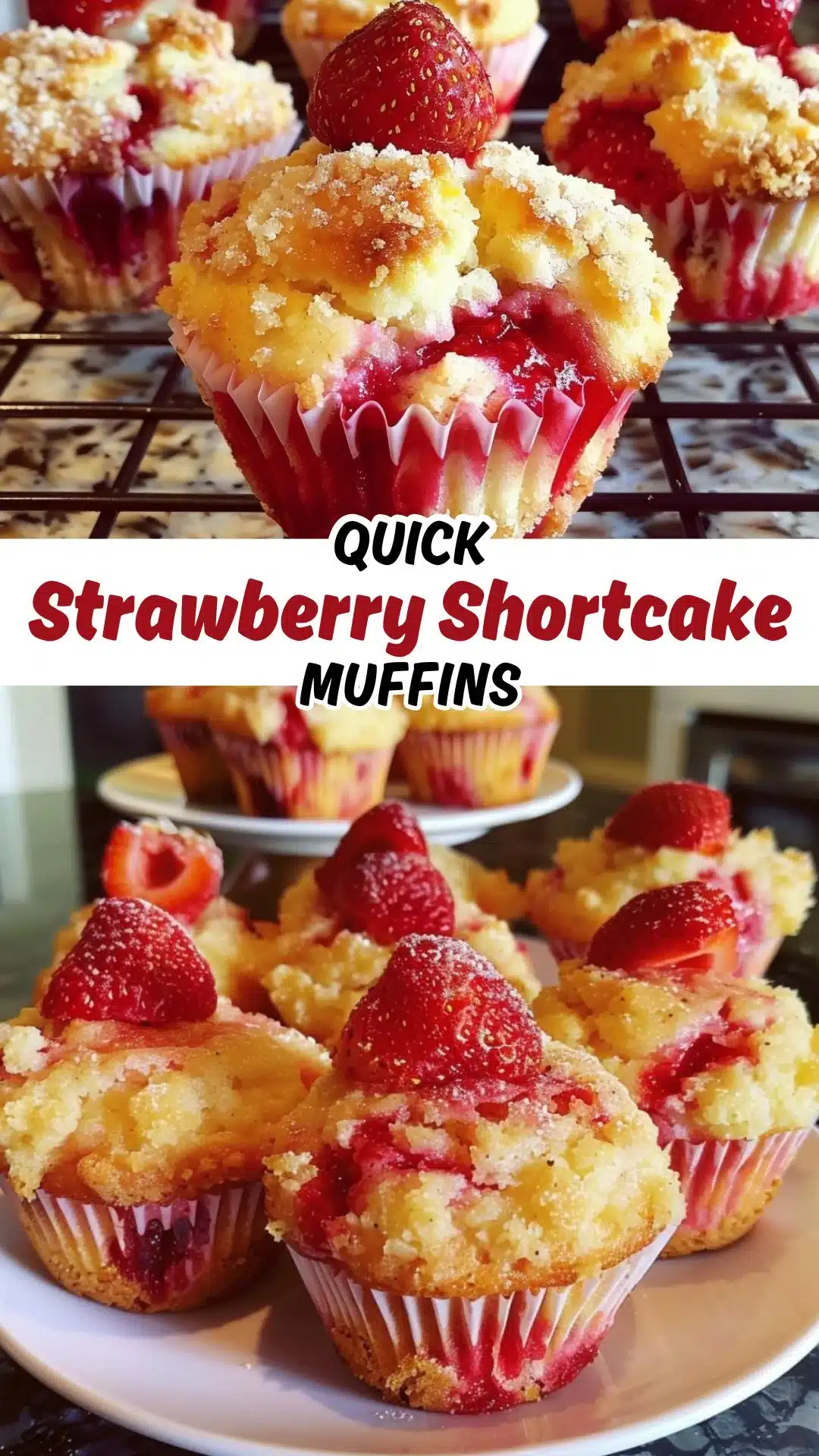 Strawberry Shortcake Muffins 2 Strawberry Shortcake Muffins