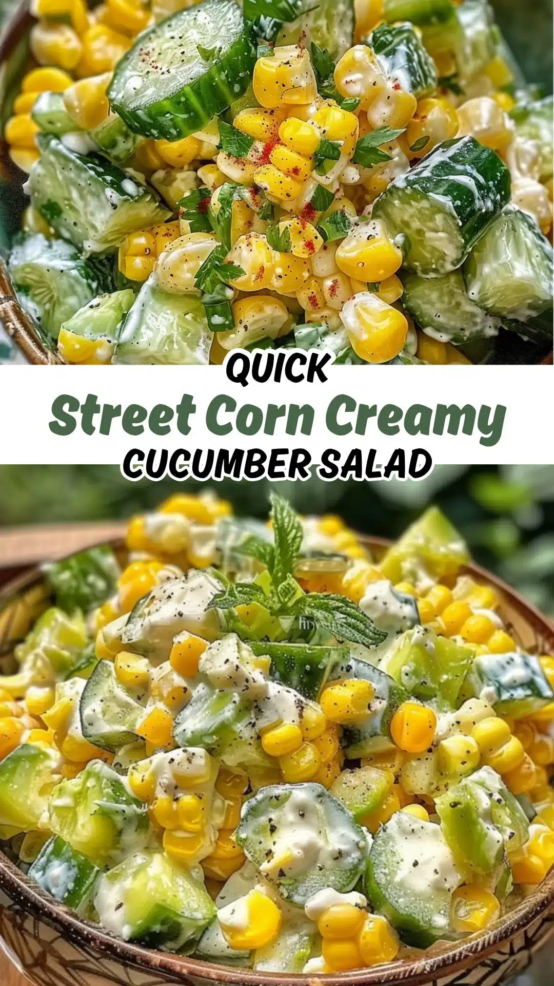 Street Corn Creamy Cucumber Salad: Your New Summer Favorite
