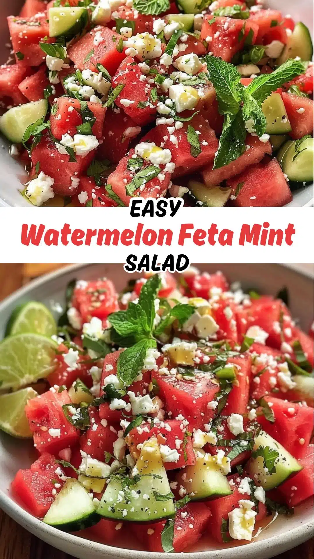 Watermelon Salad with Feta and Mint