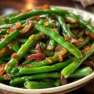 Delicious crack green beans served in a bowl, a perfect addictive side dish.