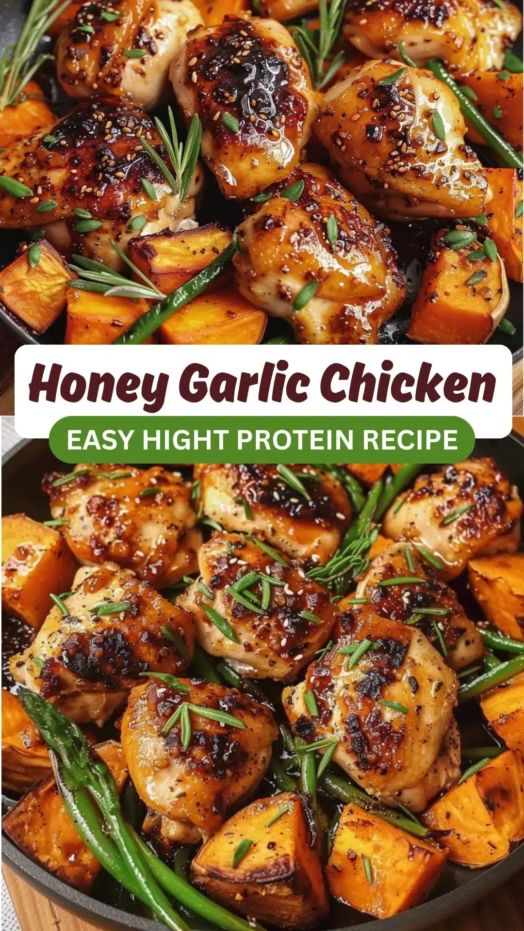 Honey Garlic Chicken and Sweet Potato (Easy One-Pan Dinner)