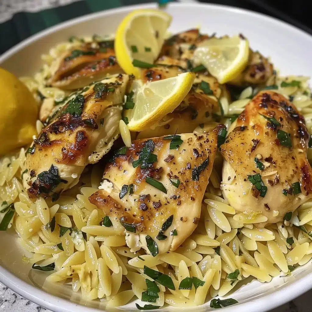 Lemon Chicken with Orzo