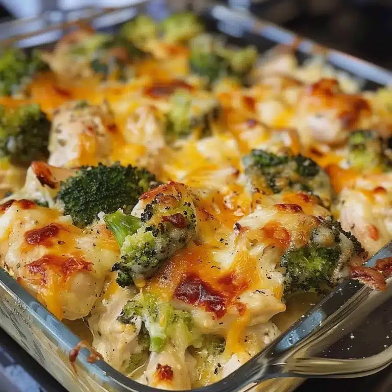Healthy Low Carb Chicken Broccoli Casserole