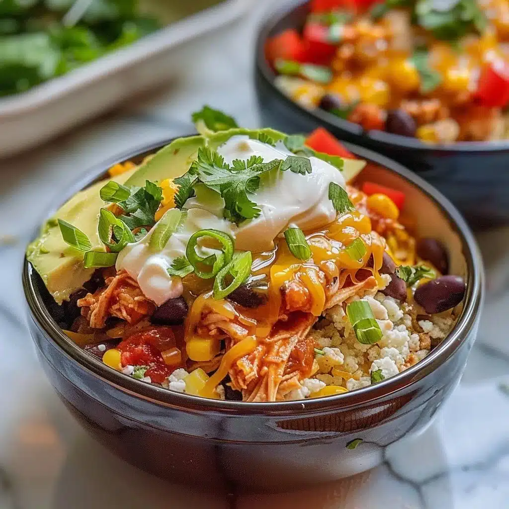 Protein-Packed Chicken Enchilada Bowls with Cottage Cheese