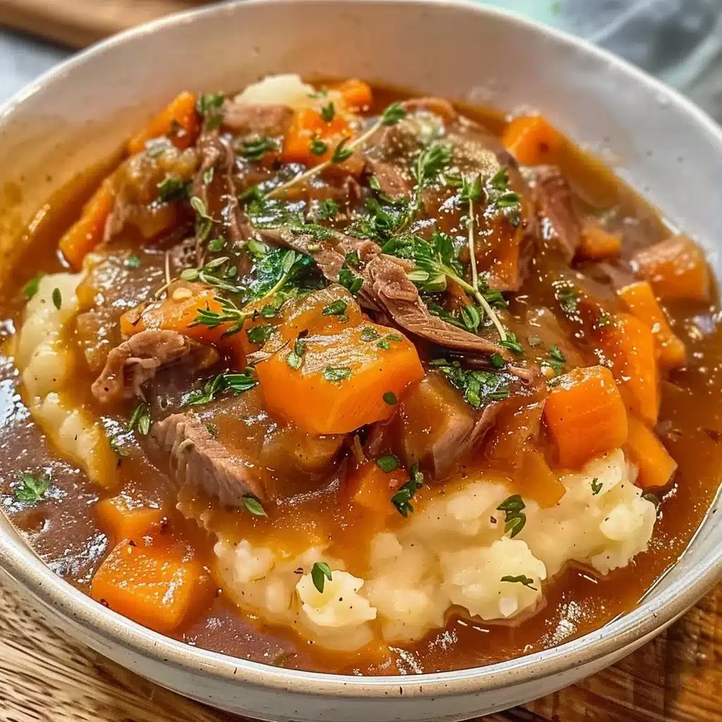 Delicious Apple Cider Stew Mash with fresh apples and spices