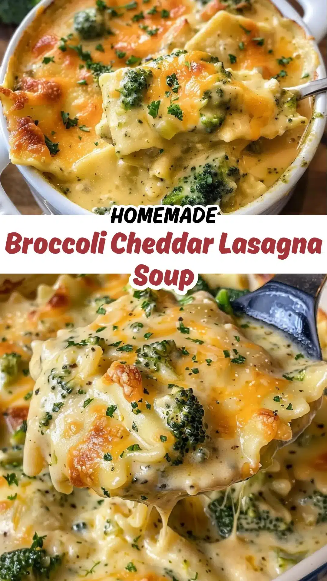 Broccoli Cheddar Lasagna Soup with No Heavy Cream 2 Broccoli Cheddar Lasagna Soup Without Heavy Cream