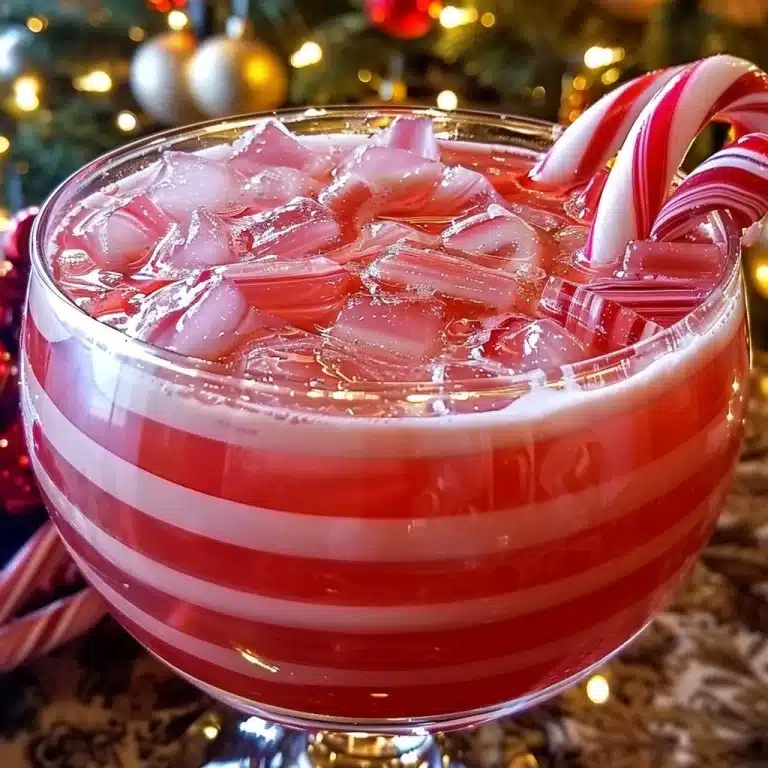 Candy Cane Christmas PunchIngredients
4 cups cranberry juice
2 cups pineapple juice
2 cups ginger ale (or lemon-lime soda for an extra fizzy pop)
1⁄2 cup peppermint syrup (or candy cane-flavored syr...
