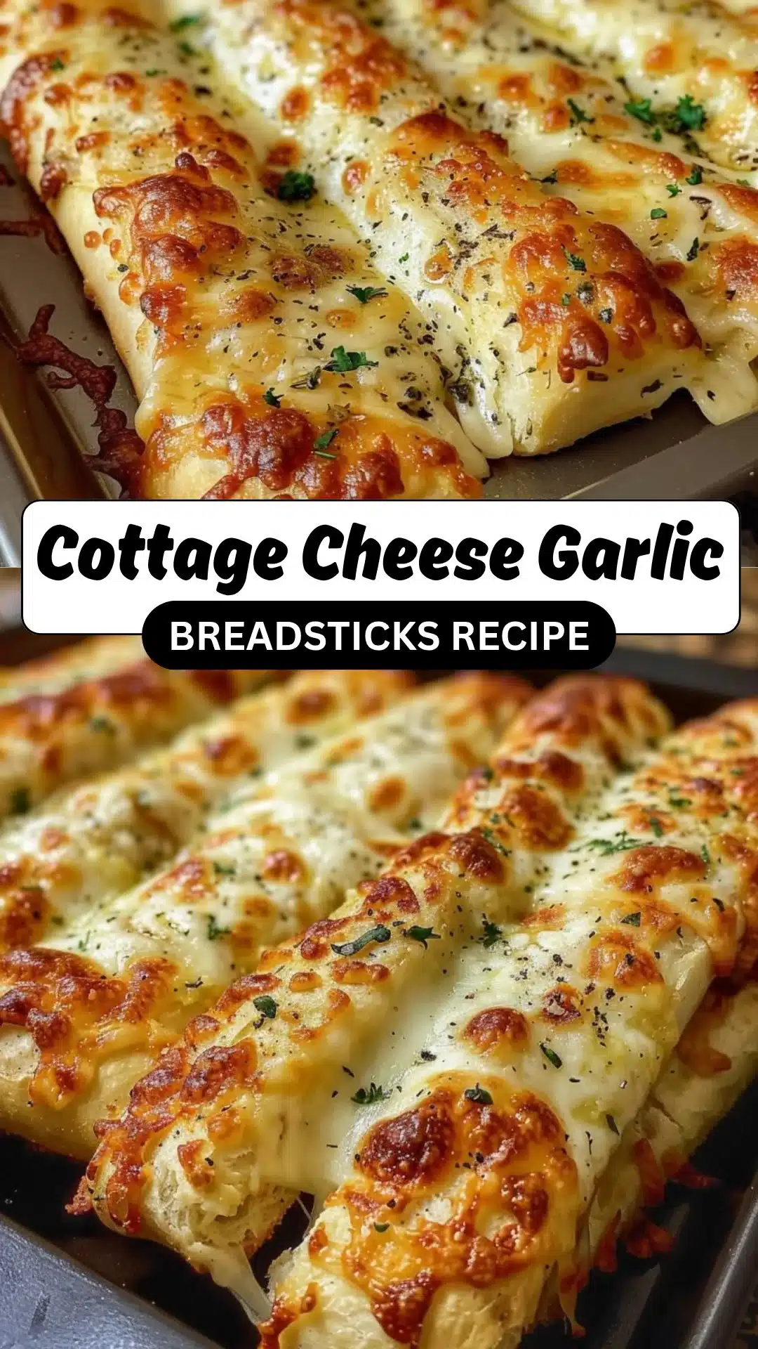 Easy Cottage Cheese Garlic Breadsticks