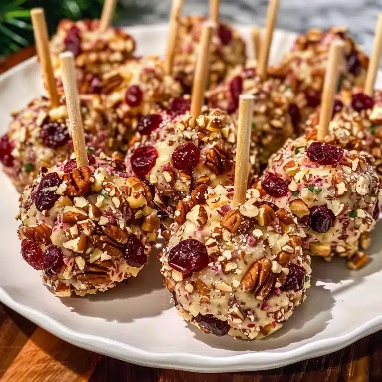 Cranberry Pecan Cheese Ball Bites Recipe 2 Cranberry Pecan Cheese Ball BitesIngredients:2 (8-ounce) blocks cream cheese, softened
2 cups pepper jack cheese, shredded
2 cups dried cranberries, chopped and divided
2 cups pecans, choppe...