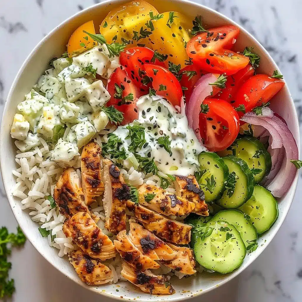 Easy 15-Minute High-Protein Chicken Gyro Bowls