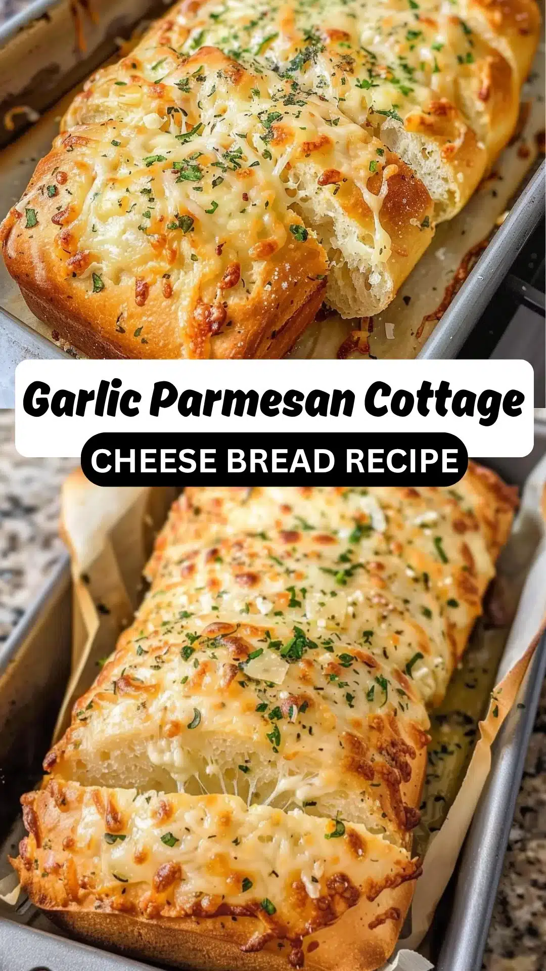 Garlic Parmesan Cottage Cheese Bread Recipe 2 Cottage Cheese Garlic Parmesan Bread