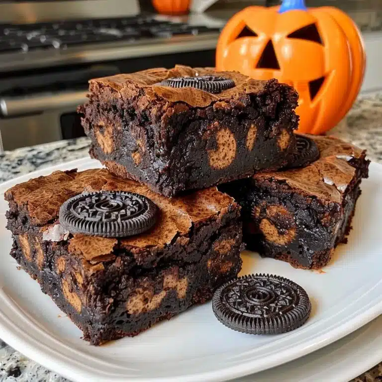Halloween Oreo Brownies Recipe 2 Halloween Oreo BrowniesIngredients
2/3 cup butter – provides richness and fudgy texture
1/4 cup vegetable oil – adds extra moisture
1 cup granulated sugar – sweetens and balances cocoa
1/3 cup brown...