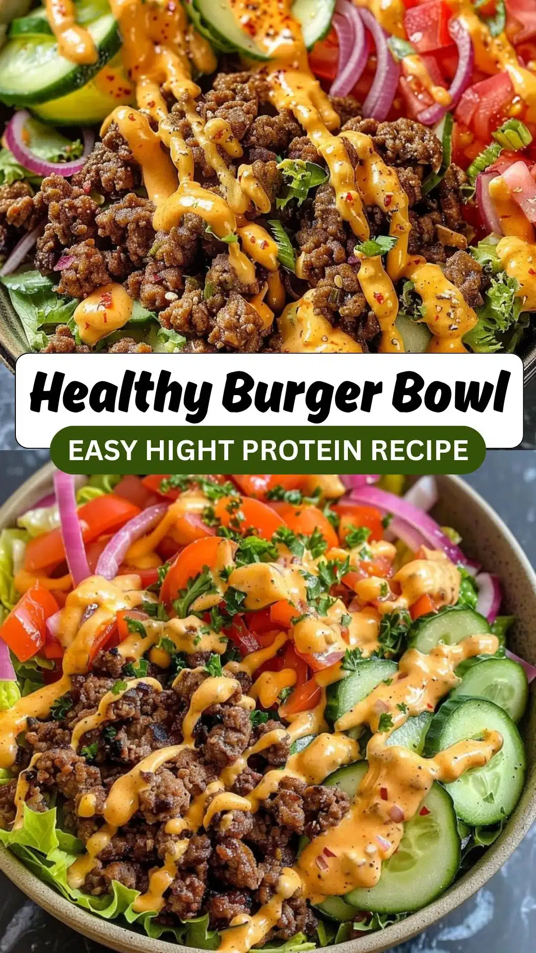 Healthy Burger Bowl Recipe with Secret Sauce 2 Healthy Burger Bowl with Secret Sauce