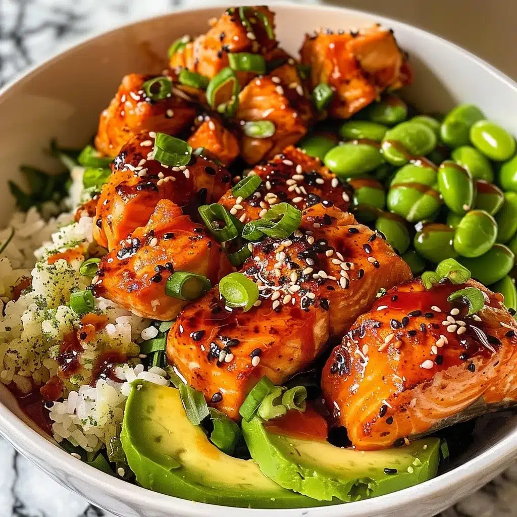 Honey Sriracha Salmon Bowls Recipe