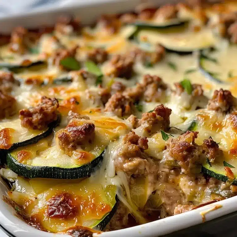 Low-Carb Ground Turkey Zucchini Casserole