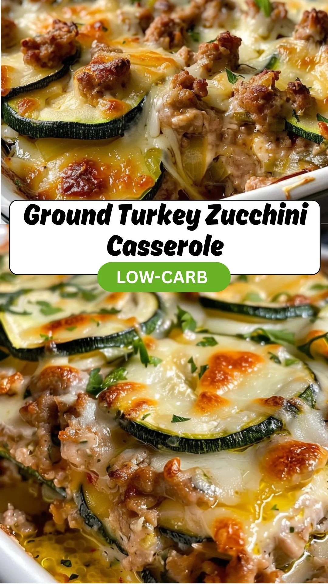 Low-Carb Ground Turkey Zucchini Casserole 2 Easy Low Carb Ground Turkey Zucchini Casserole | High Protein Family Dinner