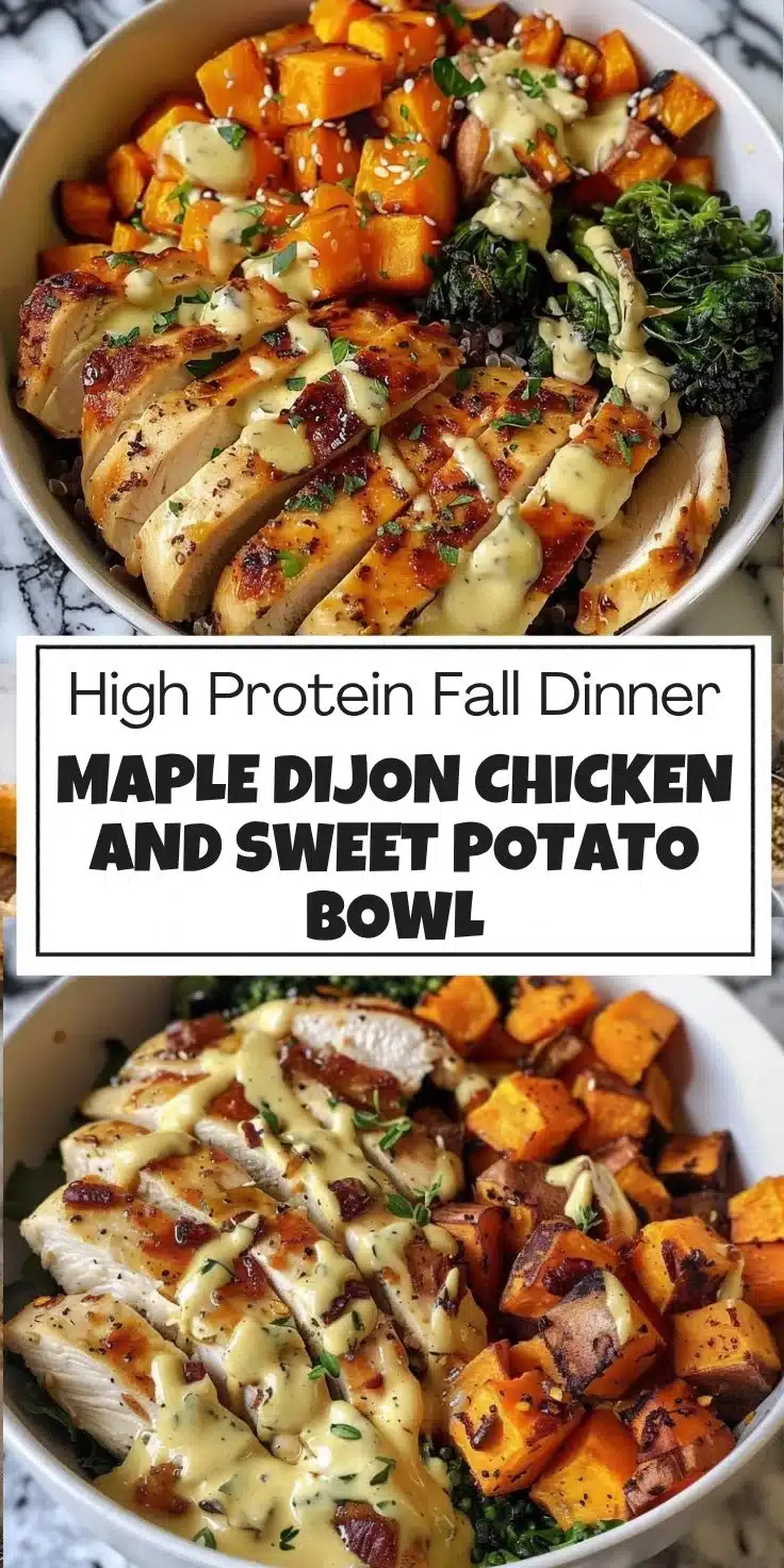 Maple Dijon Chicken and Sweet Potato Bowl 2 Maple Dijon Chicken Sweet Potato Bowl
