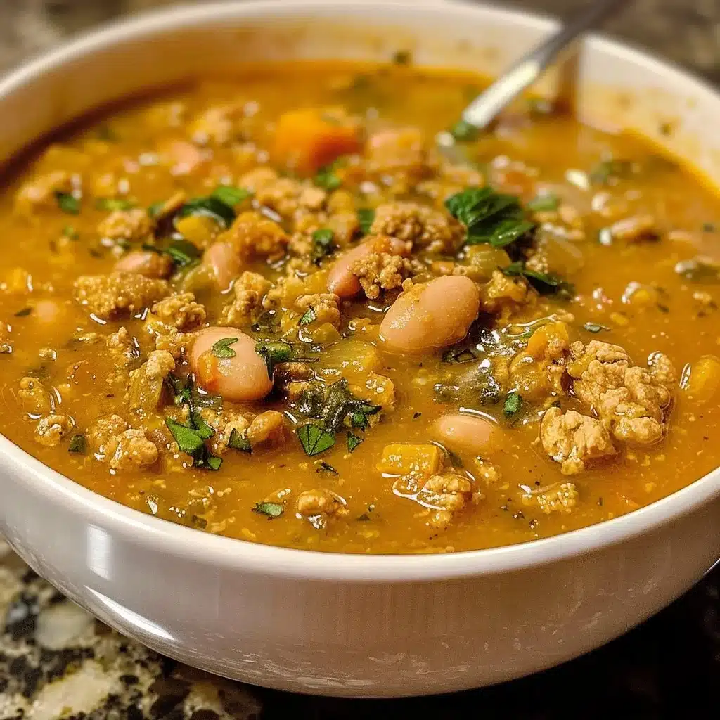 Protein-Packed Turkey Pumpkin White Bean Chili