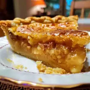 Southern Buttermilk Pie Recipe 3 Delicious slice of Southern Buttermilk Pie on a plate